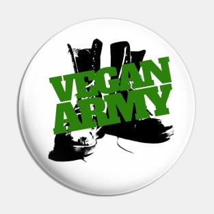 VEGAN ARMY BOOTS LOGO [OD] Pin