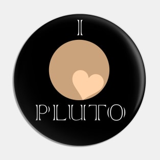 I heart Pluto Pin