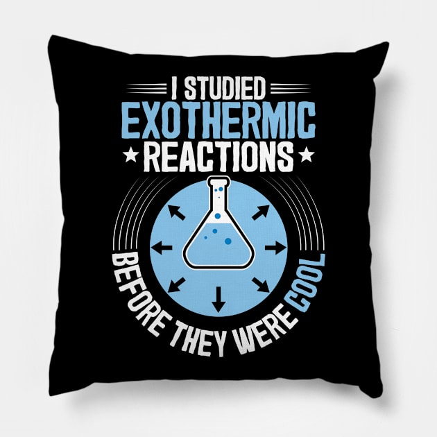 Chemistry Chemist Chemical Technician Teacher Gift Pillow by Krautshirts