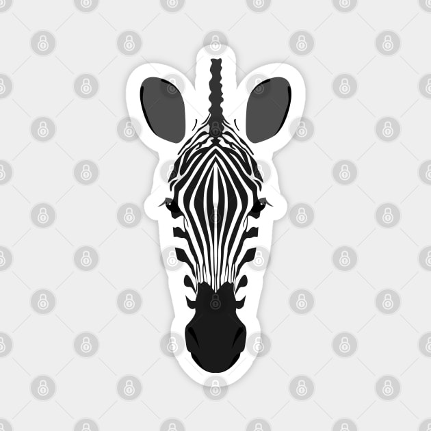 Zebra Magnet by ElementalMerch