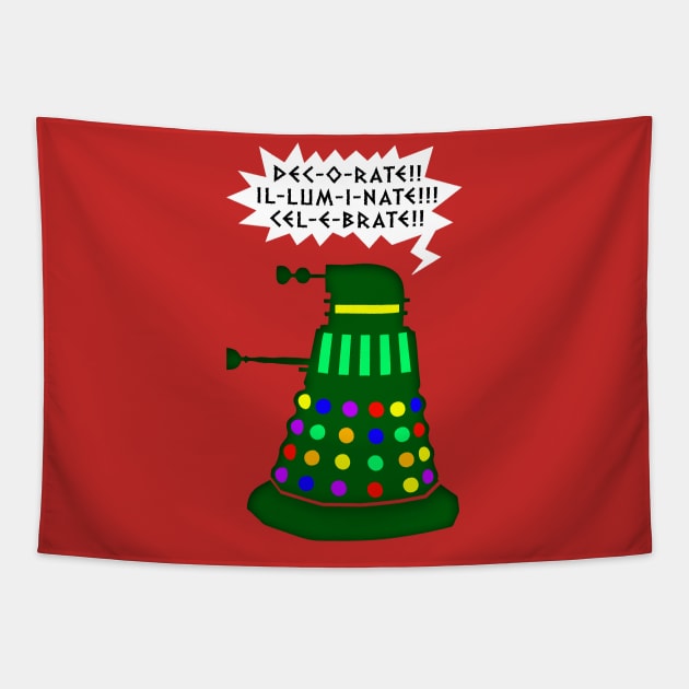 Holiday Dalek Tapestry by tone