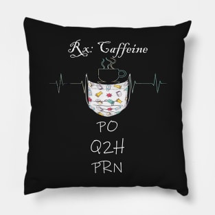 Funny Medical Gifts Face Masks and Coffee Is Essential Funny Quote for Doctors, Nursing Pillow
