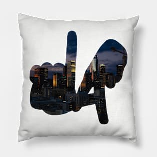 LA Hands, Skyline v3 Pillow
