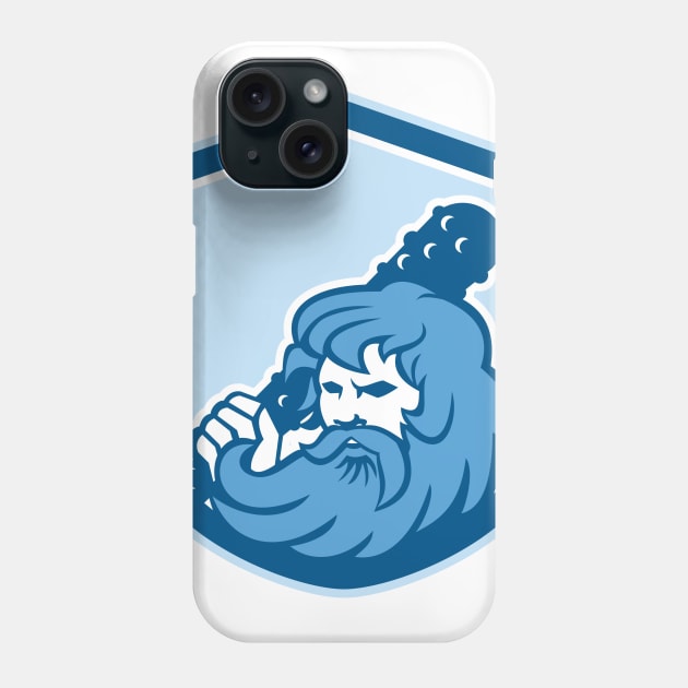 Hercules Wielding Club Shield Retro Phone Case by patrimonio