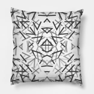 Black Thorns Pattern Pillow