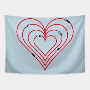 Civil Engineering Red Heart Tapestry