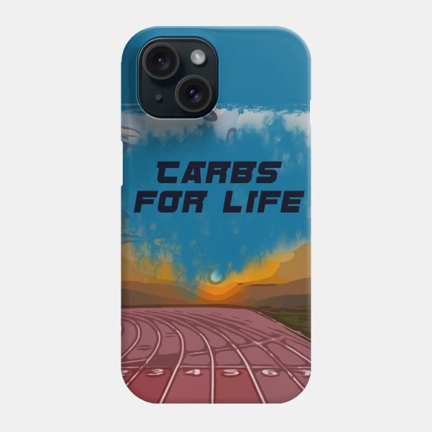 Fasbytes Running ‘Carbs for life’ Phone Case by FasBytes