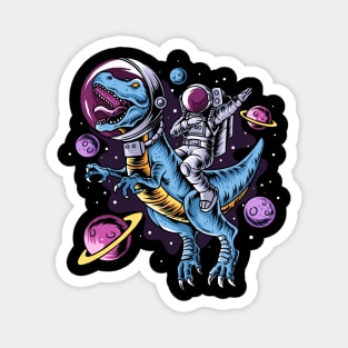 Astronaut With T-Rex Magnet