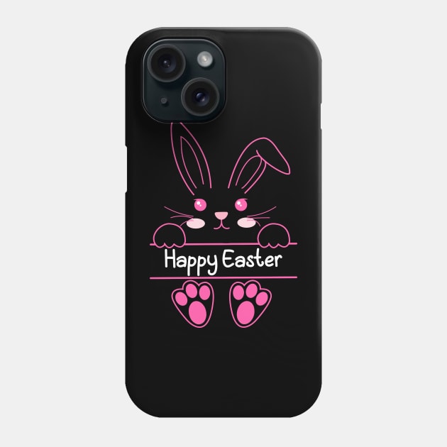 Funny Happy Easter Day Bunny Rabbit Face Easter Day 2022 Phone Case by Jhon Towel