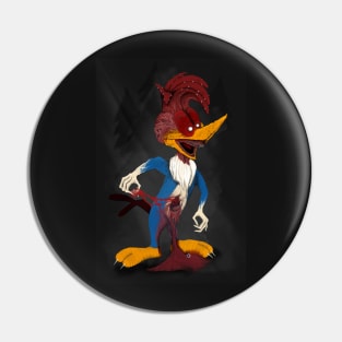 Monster Woodpecker Pin