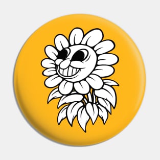 Happy Sentient Sunflower Pin