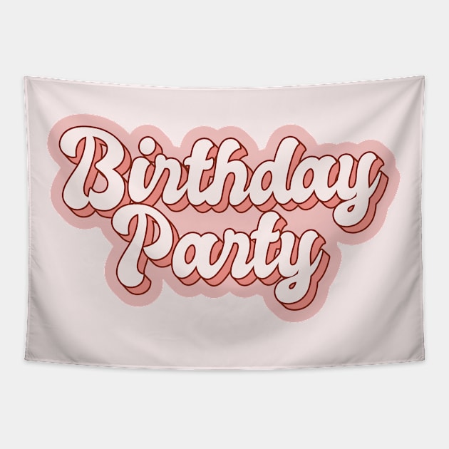 Birthday Party Tapestry by RetroDesign