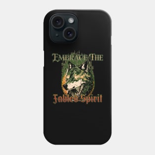 Embrace The Fabled Spirit Wolf Woodlands Phone Case