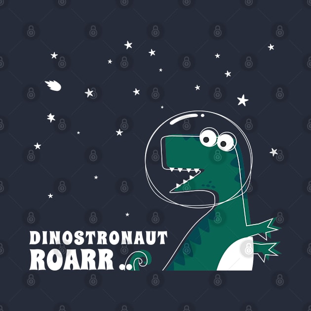 Cute Astronaut dinosaur. by KIDS APPAREL