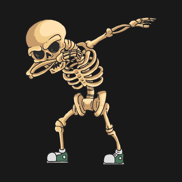 Halloween Dabbing Skeleton by jodotodesign