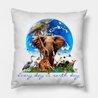 Every Day is Earth day Pillow