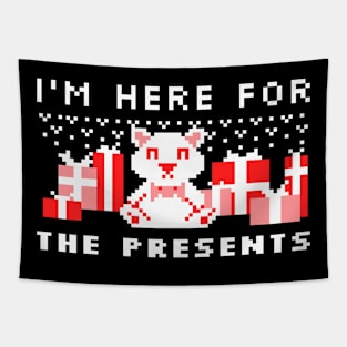 I'm Here For The Presents- Ugly Christmas Design Tapestry