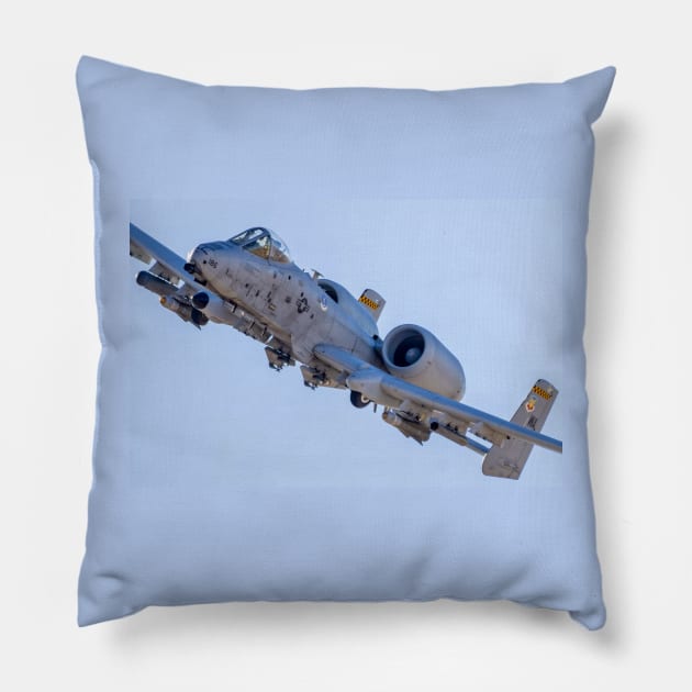 A-10 Warthog Flyover Pillow by acefox1