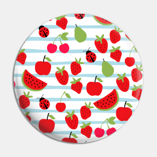 Summer Fruit Pattern Pin