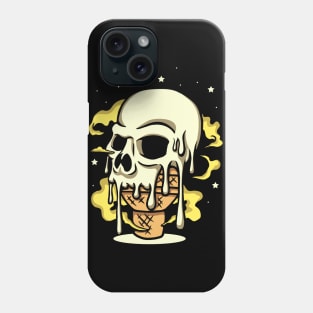 Creamy Skull on a Cone Phone Case