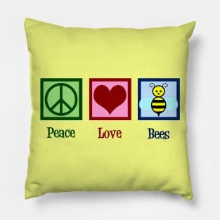 Peace Love Bees Pillow