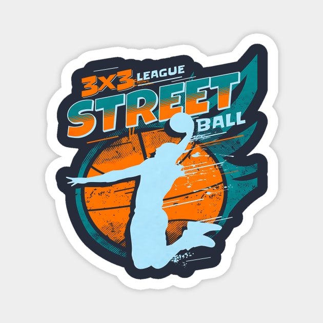 3x3 League || Street ball Magnet by Moipa