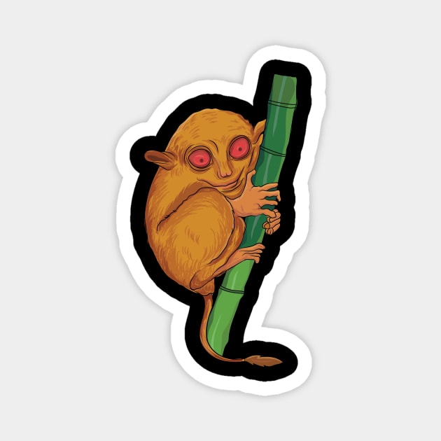 Sweet cute animal Tarsier Lover Gift funny Tarsier Magnet by UNXart