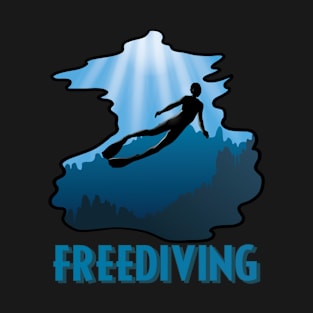 Freediving - The Ocean Is Calling Underwater T-Shirt