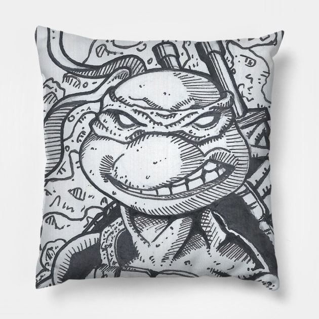 LEONARDO TMNT Pillow by BigClintYeager