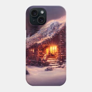 Winter Holiday Chrismas tree Landscap gift designs Series 07 Phone Case