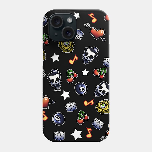 Rockabilly Madness! Phone Case by Jan Grackle