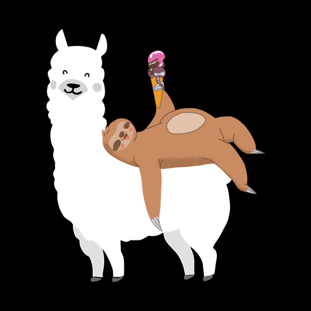 Funny Stoth and Llama Gift T-shirt by ishakcg