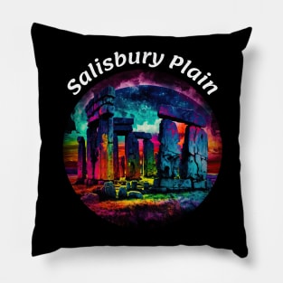 Salisbury Plain - Stonehenge v1 Pillow