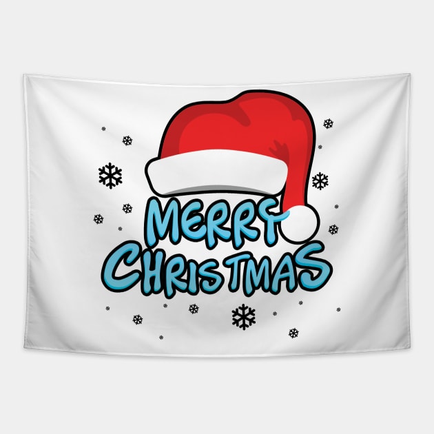 Merry Christmas Cute Shirt Tapestry by KsuAnn