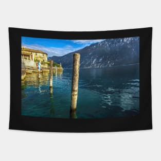 The waterside at Limone Sul Garda Tapestry