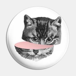 Cat Cut Face Pin