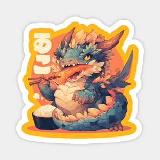 sushi dragon Magnet