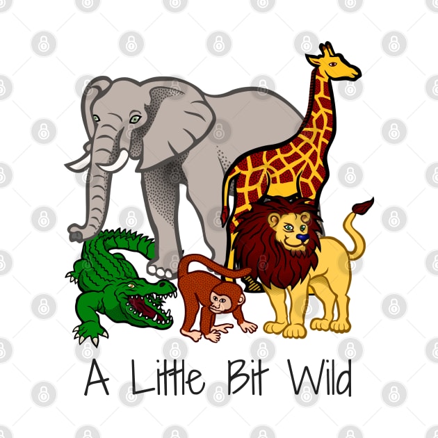 Zoo Safari Wild Animals Party Animal Design Lion Elephant Giraffe by InnerMagic