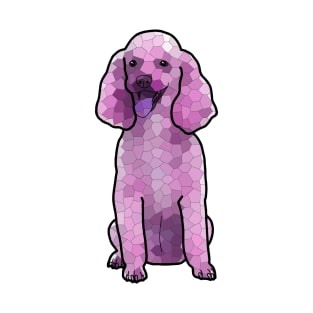 Poodle Mosaic in Amethyst T-Shirt