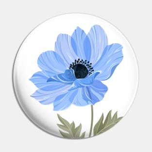 Blue Anemone Pin