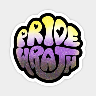 Pride and Wrath (Enby / Non-Binary Pride) Magnet