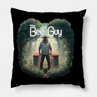 Funny Beekeeper Art For Men Dad Bee Hive Honey Beekeeping Pillow