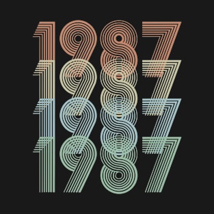 Vintage 1987 33nd Birthday Men Women T-Shirt