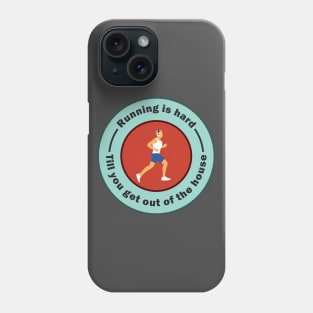 Jogging Slogan For Lazy People Phone Case