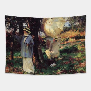 The Sketchers by John Singer Sargent Tapestry