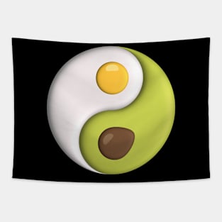 Avocado Egg Yin Yang Tapestry