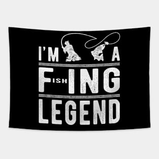 I’m A Fishing Legend Funny Fishing Sarcastic Novelty Tapestry