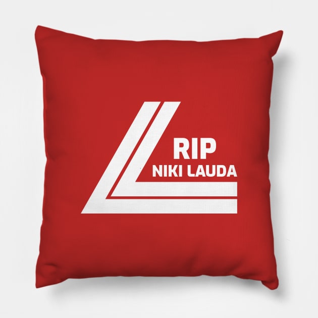 RIP Niki Lauda Pillow by VEKTORKITA