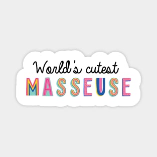 Masseuse Gifts | World's cutest Masseuse Magnet