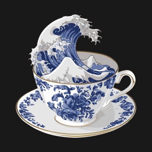 The Great Wave of Tea T-Shirt